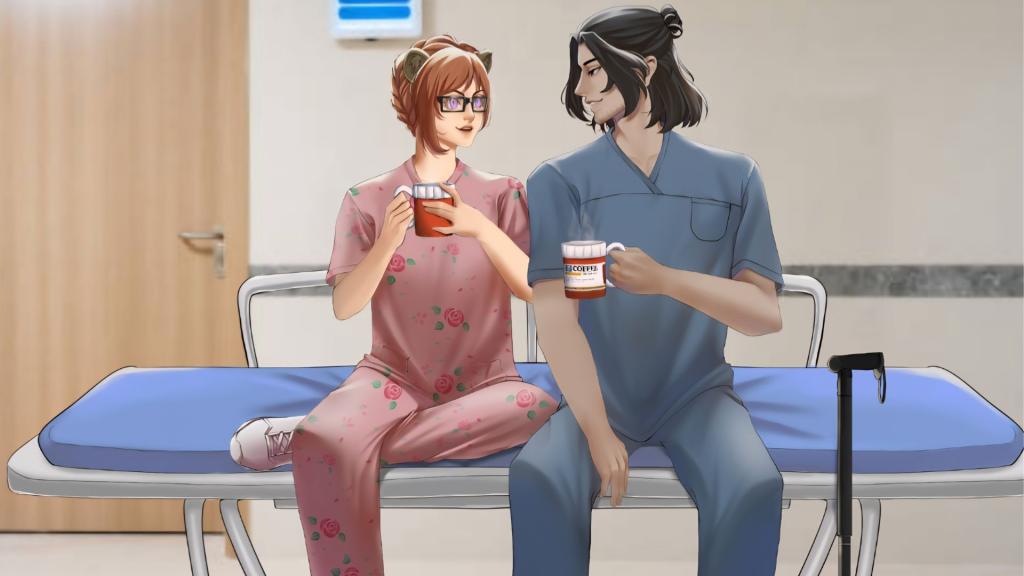 Nurse Riko Siempre depicted in cartoon format