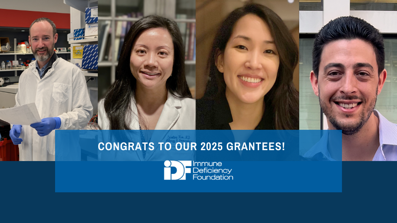 2025 Research Grant Program awardees; from left to right, Drs. Eric Allenspach, Caroline Kuo, Ashley Lee, and Patrick O'Connell.