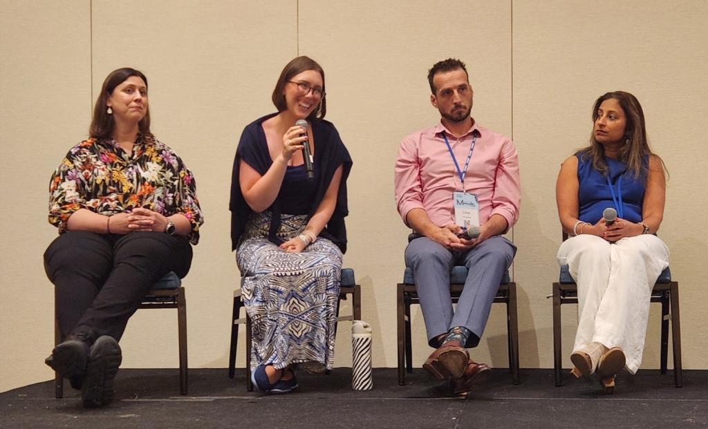 Madison Dresler talk on a panel about rare PI