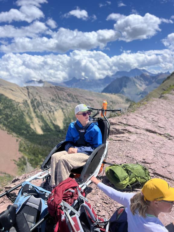 Alex Oliver in the mountains