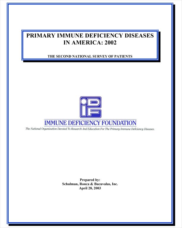 Cover of the report PID in America: The Second National Survey of Patients (2002).