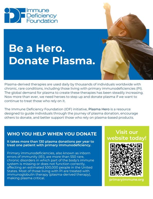 Front of the Plasma Hero flyer.