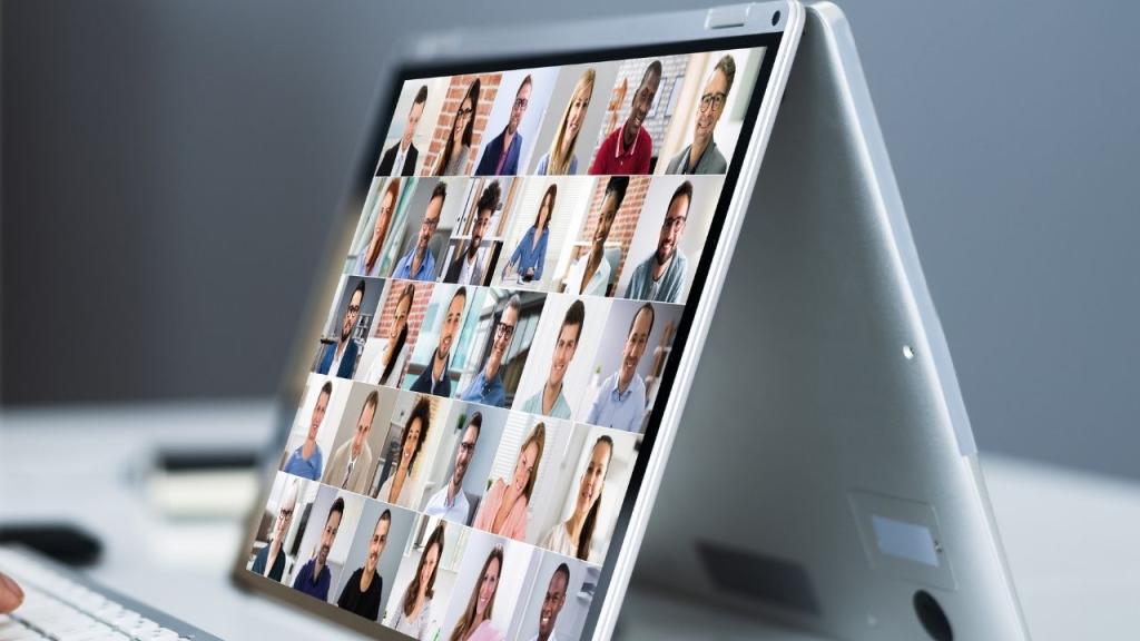 many faces on a Zoom screen