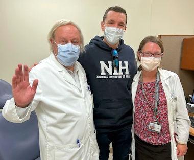 Bryce Powerman visits his NIH doctors.