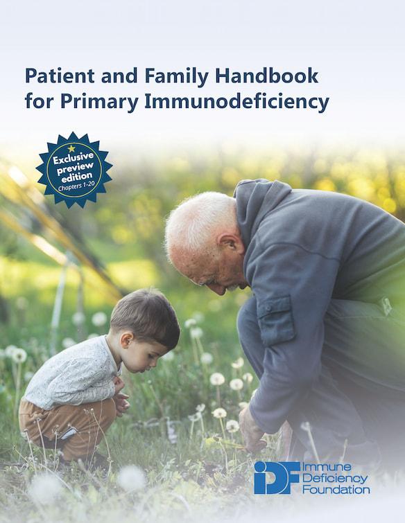Cover of the Patient & Family Handbook for Primary Immunodeficiency, Seventh Edition Preview.