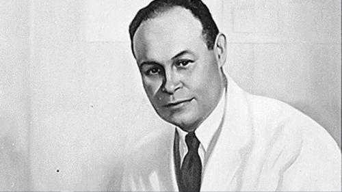 Black and white photograph taken of Charles Drew.