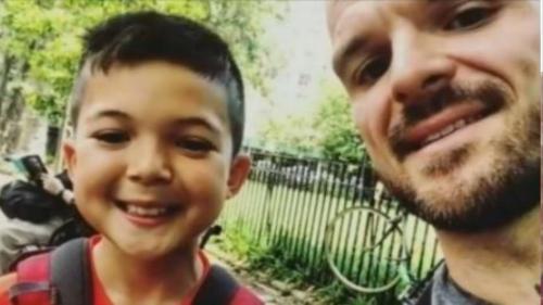 Chef Nate Appleman takes a selfie with his son Oliver.