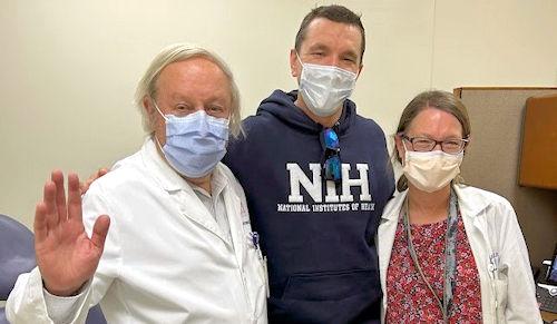 Bryce Powerman visits his NIH doctors.